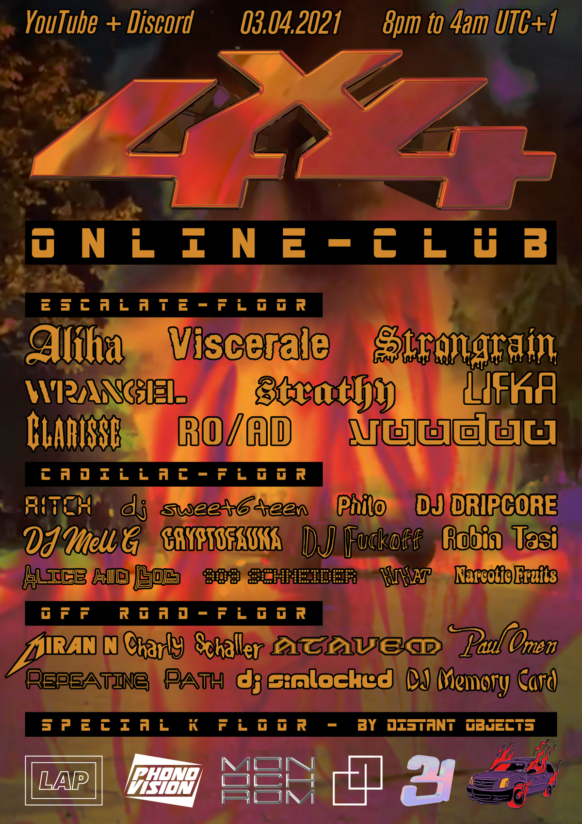 4×4 Online Club – Grand Prix 2k21 Flyer