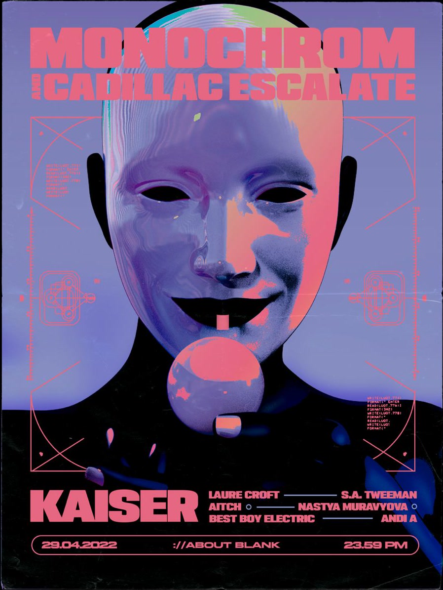 Monochrom X Cadillac Escalate Flyer